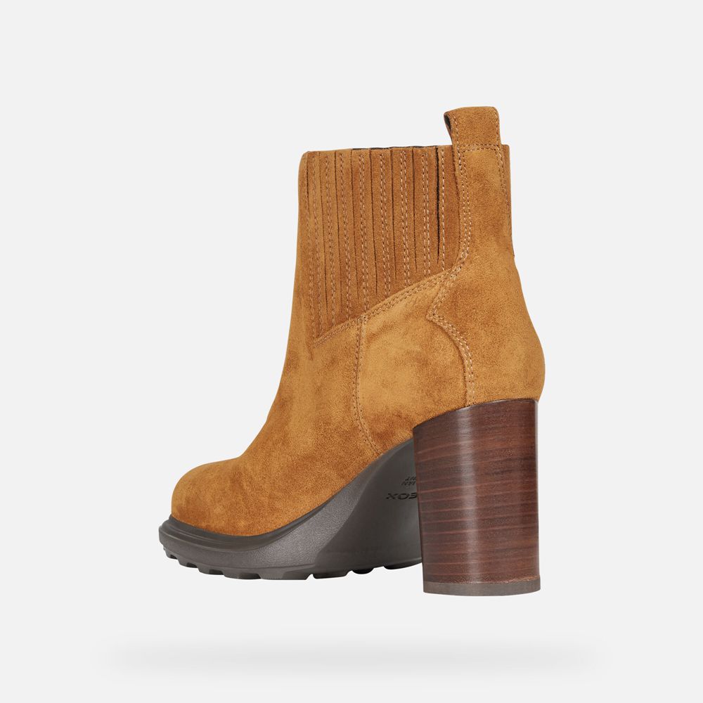 Geox Bayan Ankle Bot Kahverengi - Salice Uzun - HQE-758609